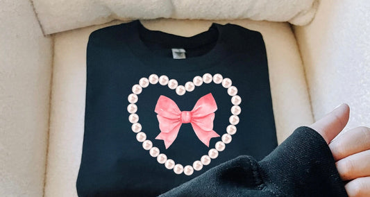 Pearl Heart Bow