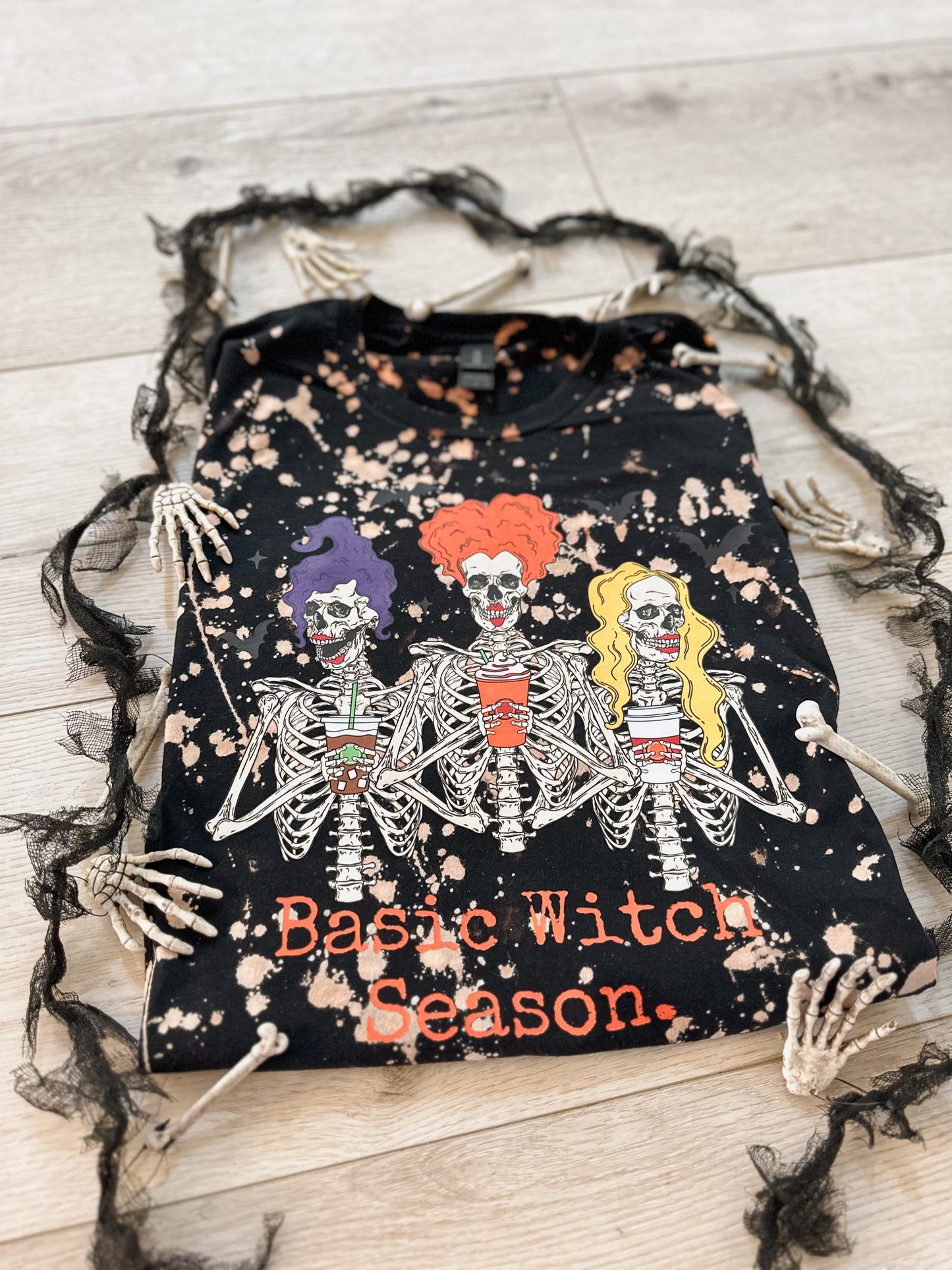 Basic Witch Season Bleached Tee