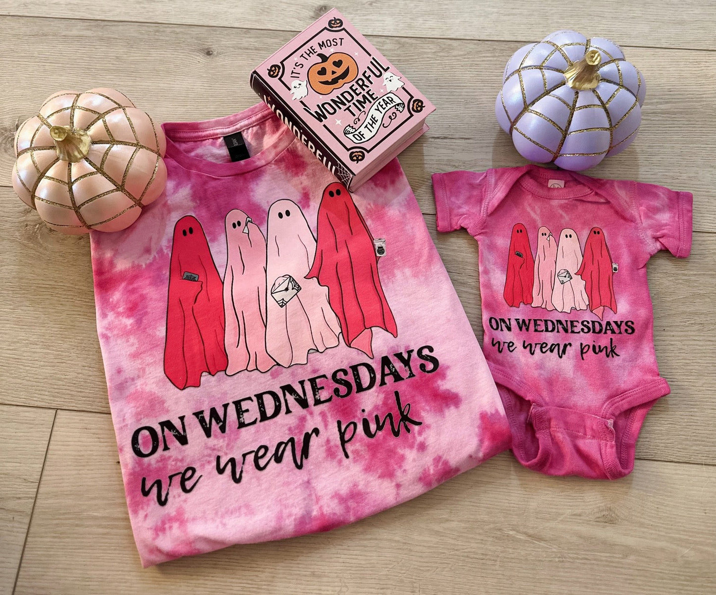 Wednesdays We Wear Pink- Tie Dye Youth Shirt